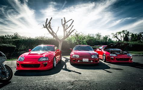 Toyota Supra Mk4 Wallpaper Pc Supra Toyota Speedhunters Lights Night Wallpapers Light Tuning ...