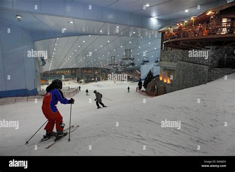 Dubai, United Arab Emirates, Ski Dubai, the indoor ski slope in the Mall of the Emirates Stock ...