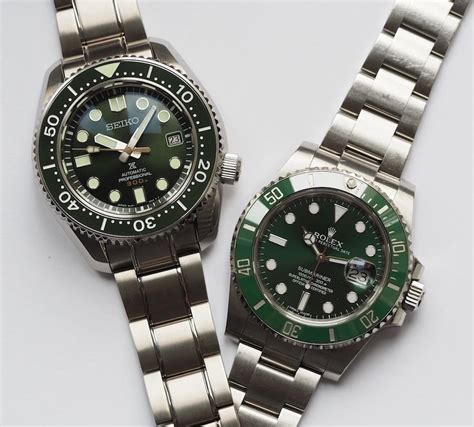 Rolex Submariner Hulk versus Seiko SLA019 25 | Rolex submariner, Rolex, Seiko