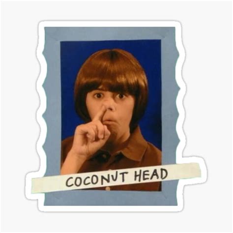 "Coconut Head Title" Sticker for Sale by NostalgicNerd97 | Redbubble