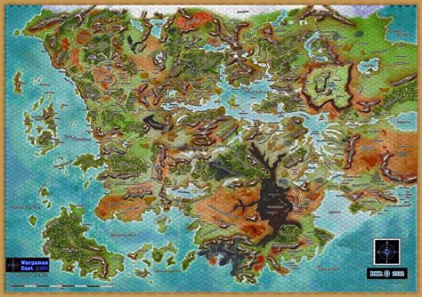 Faerun forgotten Realms Map in PNG Format W/ Numbered Hexes AD&D Dungeons and Dragons Download ...