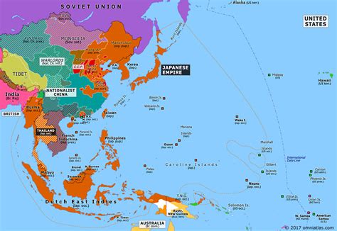 Ww2 Map Of Asia