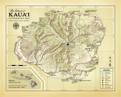 Topographic Map Of Oahu Hawaii