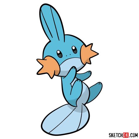 How to Draw Mudkip, the Iconic Water Pokémon Step-By-Step