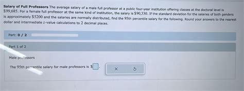 Solved Salary of Full Professors The average salary of a | Chegg.com