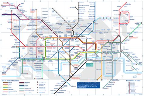 Tube Map London Underground Map - Map Of Counties Around London