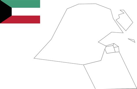 map and flag of Kuwait 10198965 Vector Art at Vecteezy