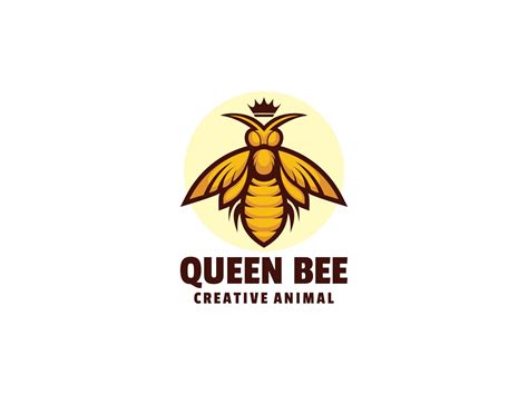 Queen Bee Simple Mascot Logo Graphic by artnivora.std · Creative Fabrica