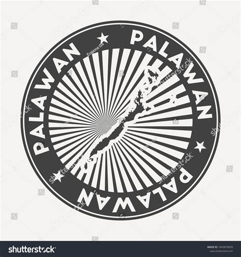 Palawan Round Logo Vintage Travel Badge Stock Vector (Royalty Free ...