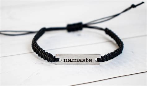 Namaste Bracelet, Yoga Jewelry, Inspiration Gift, Spiritual, Yogi for Her, Unique Gift for Women ...