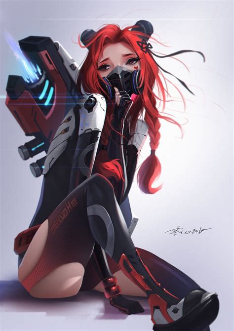 She’s soo cool Cyberpunk Kunst, Cyberpunk Anime, Cyberpunk Art Girl, Cyborg Anime, Sci Fi Anime ...