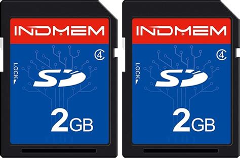 INDMEM SD Card 2GB 2 Packs Class 4 MLC Secure Digital Flash Memory Card Camera Card : Amazon.co ...