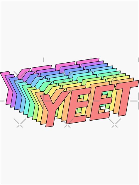 "YEET" Sticker by Kxwee | Redbubble