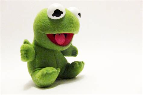 Vintage Baby KERMIT THE FROG Baby Muppets plush toy by ThePantages