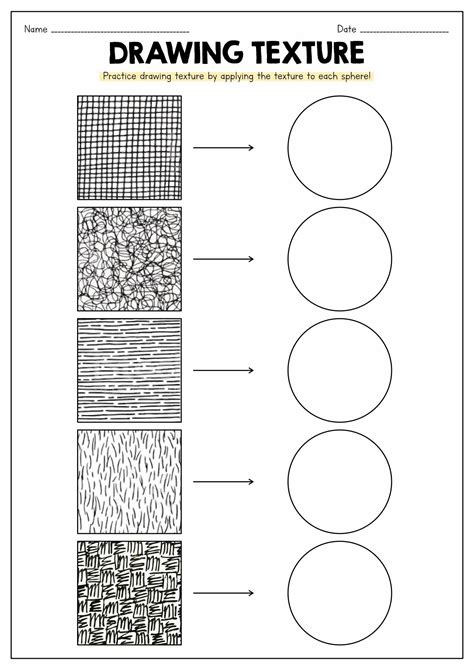 Drawing Texture Worksheet Line Art Lesson, Art Lesson Plans, Elementary Art Projects, School Art ...