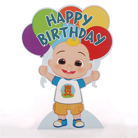 CoComelon Happy Birthday JJ 1 X 2 Decal Sticker | ubicaciondepersonas ...