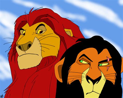 Mufasa and Scar by erinbaka1090 on DeviantArt