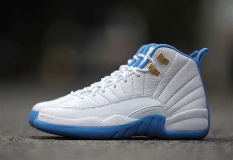 Air Jordan 12 GS White Metallic Gold University Blue - Sneaker Bar Detroit