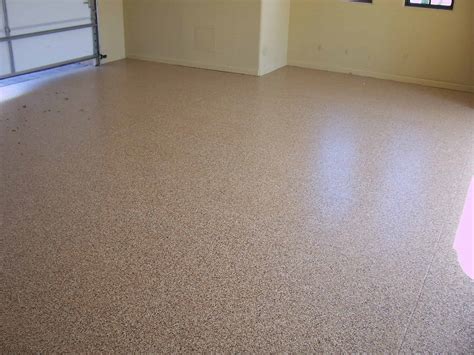 Epoxy Finish - Light Brown Garage Floor Finish - Sledge Concrete Coatings