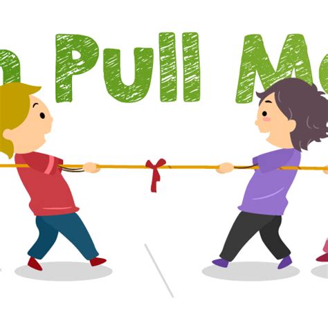 Push And Pull Forces Clipart People