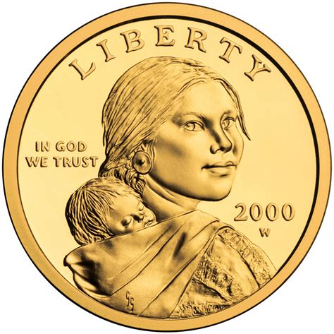 SACAGAWEA- "Golden" Dollar Coin Ring. - Coins for Fashion