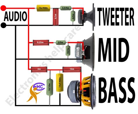 Crossover circuit diagram - Electronics Help Care