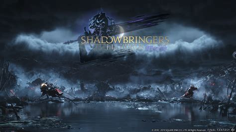 Made a wallpaper: Trailer screenshot + Shadowbringers logo : r/ffxiv