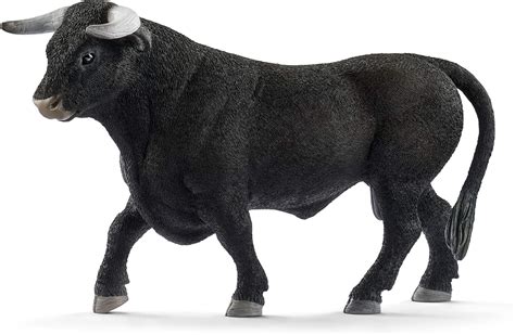 Amazon.com: Schleich Farm World, Animal Toys for Boys and Girls 3 and Above, Black Bull Cow Toy ...