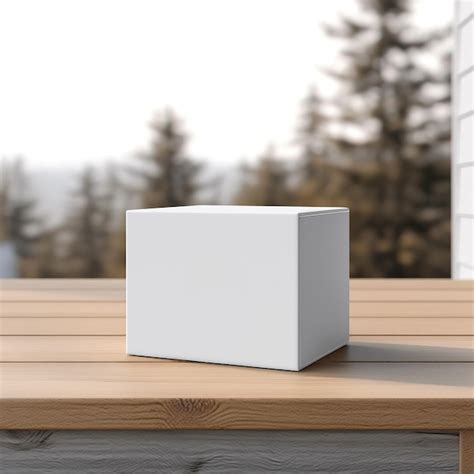 Premium AI Image | white box mockup