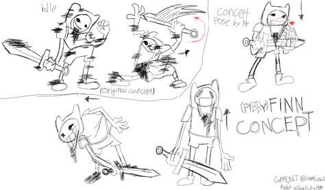 I like the the concept of Learning with pibby Finn on FNF so I just drew some sketches of the ...