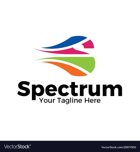 Logo spectrum Royalty Free Vector Image - VectorStock