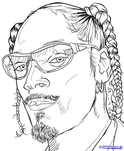 Snoop Dogg Drawings Pages Coloring Pages