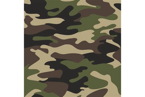 Camouflage pattern background seamless vector illustration By ImpressinArt | TheHungryJPEG