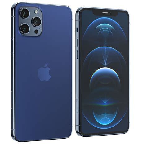 iPhone 12 Pro Pacific Blue 3D model | CGTrader