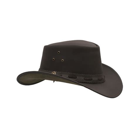 Leather Cowhide Outback Waterproof Hat | Walker and Hawkes