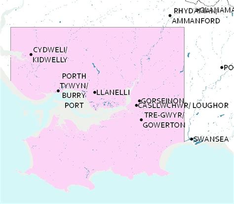 Gower Peninsula Map - SplashMaps Fabric OS Maps