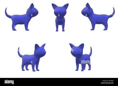 cat 3d illustration Stock Photo - Alamy