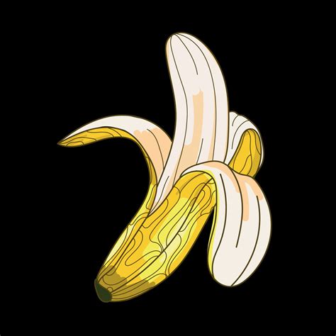 Peeled Banana Drawing