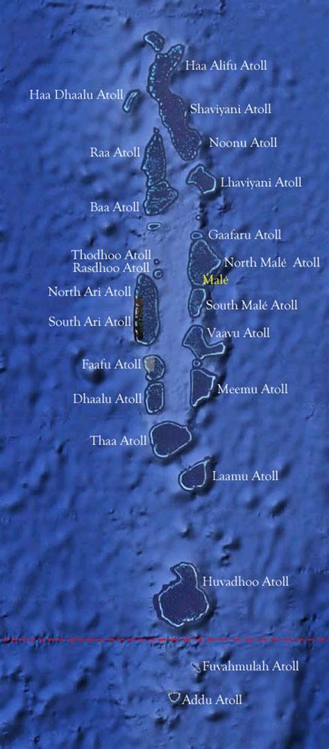 Maldives Map | Islands & Atolls | AQUA-FIRMA Travel Guides