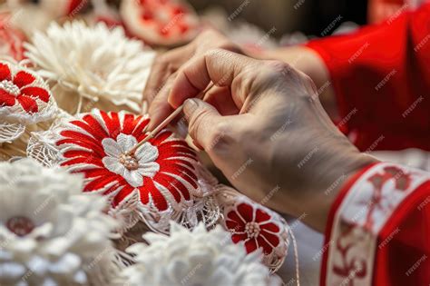 Premium Photo | The craftsmanship involved in creating intricate Martisor symbols