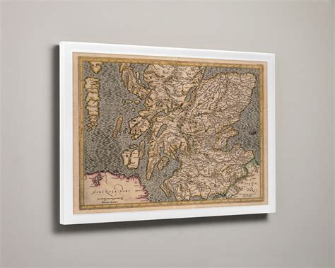 Medieval Old Map of Scotland Giclée Reproduction of Vintage - Etsy