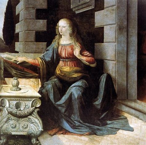 Leonardo Da Vinci - Annunciation at Uffizi Gallery Florence Italy | Da ...