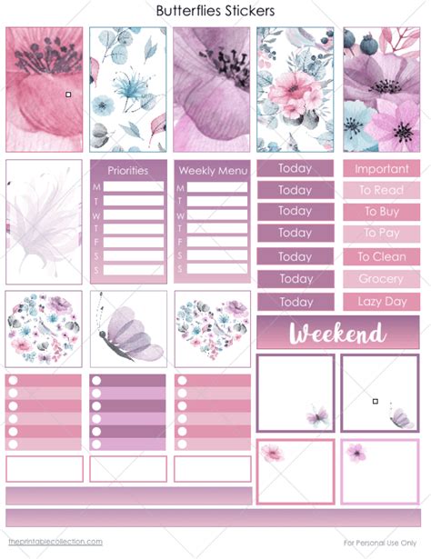 30+ Free Printable Bullet Journal Stickers To Help Organize Your Bullet ...