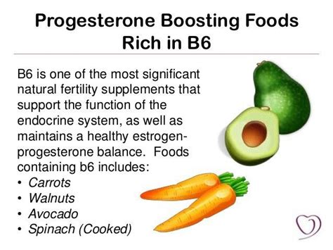 Progesterone boosting foods rich in B6 | Natural fertility, Increase ...