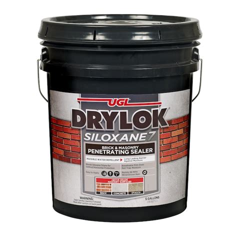 DRYLOK Siloxane 7 Clear Water-based Matte Ready-to-use Concrete Sealer (5-Gallon) in the ...