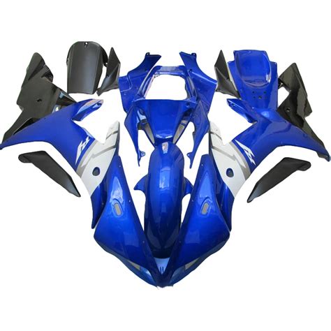 Blue custom motorcycle fairings for YAMAHA R1 fairing kit 02 03 R 2003 YZFR1 2002 fairing kits ...