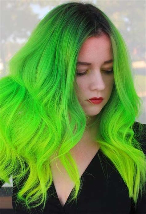 Green Hair Dye Kits to Try | Neon green hair, Neon hair, Neon hair color