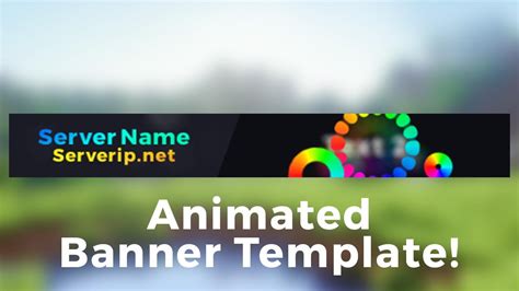 Minecraft Server Banner Template (Gif) – "colorpop" In Minecraft Server Banner Template - CUMED.ORG