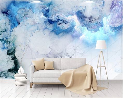 Beibehang Custom wallpaper modern minimalist abstract colorful cloud ...