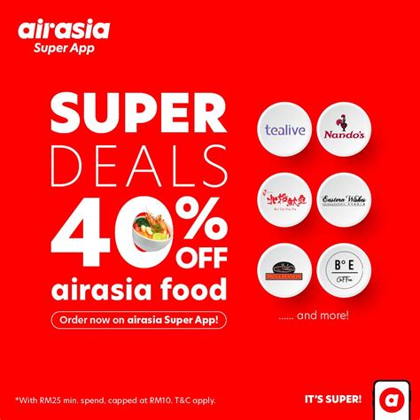 Airasia Food 40% Off Super Deals for Penang Food delivery orders